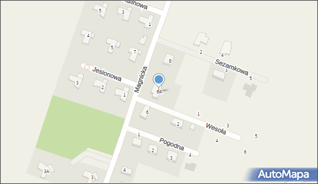 Pełczyce, Magnicka, 6A, mapa Pełczyce