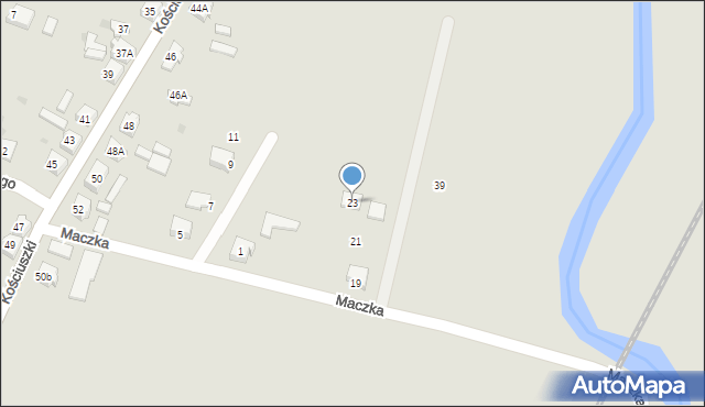 Pelplin, Maczka Stanisława, gen., 23, mapa Pelplin