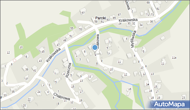 Pewel Ślemieńska, Makowa, 4, mapa Pewel Ślemieńska