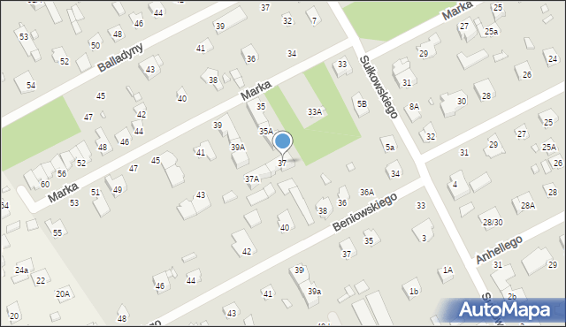 Piaseczno, Marka, ks., 37, mapa Piaseczno