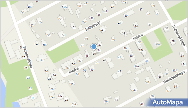 Piaseczno, Marka, ks., 46, mapa Piaseczno