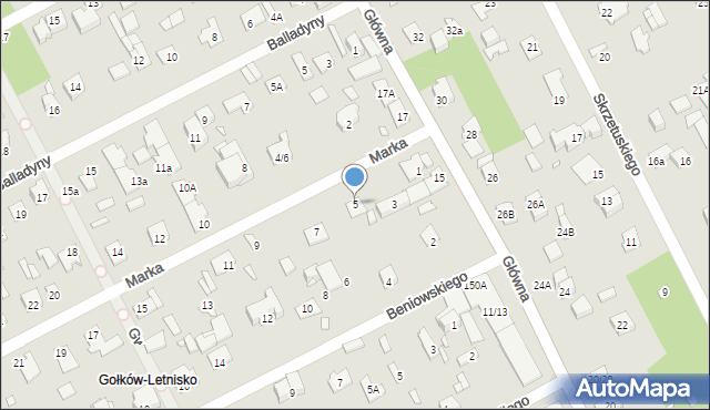 Piaseczno, Marka, ks., 5, mapa Piaseczno