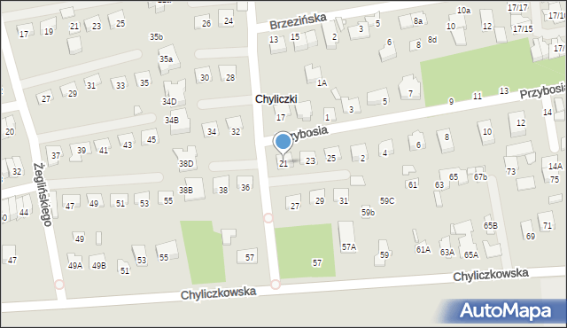 Piaseczno, Markowskiego, 21, mapa Piaseczno