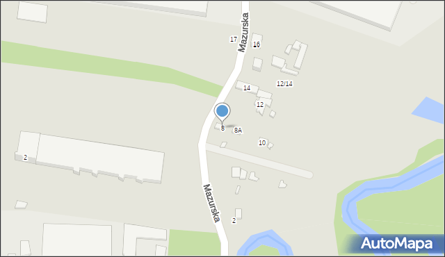 Piaseczno, Mazurska, 8, mapa Piaseczno