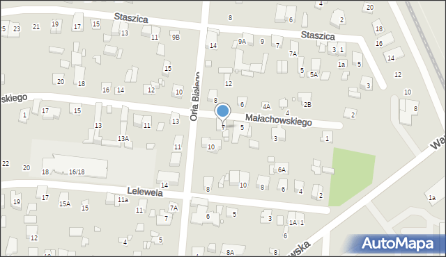 Piastów, Małachowskiego Stanisława, 7, mapa Piastów