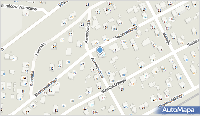 Piastów, Malczewskiego Jacka, 23, mapa Piastów