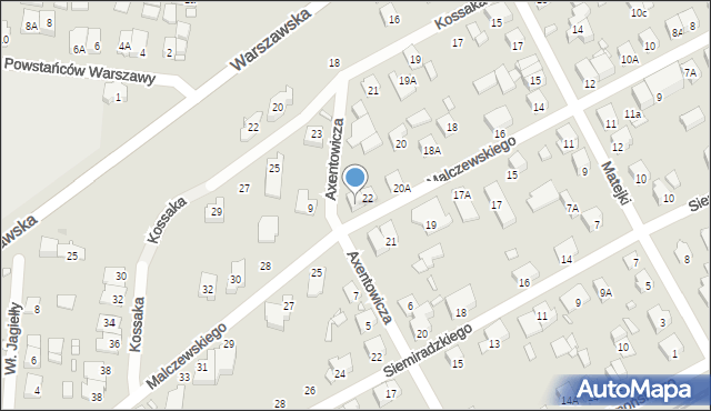 Piastów, Malczewskiego Jacka, 24, mapa Piastów