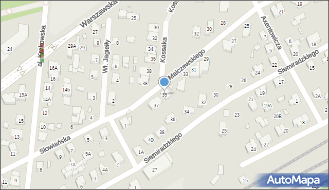 Piastów, Malczewskiego Jacka, 35, mapa Piastów