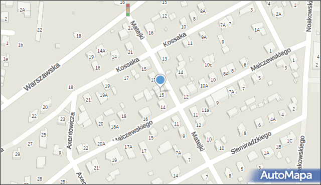 Piastów, Matejki Jana, 15B, mapa Piastów