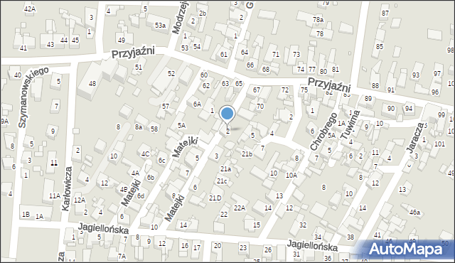Piekary Śląskie, Matejki Jana, 2, mapa Piekary Śląskie