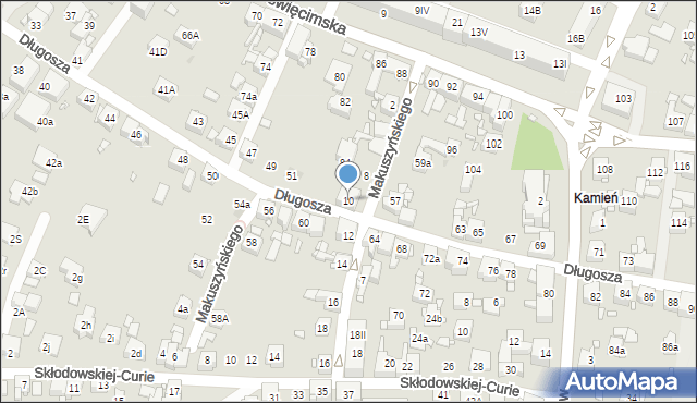 Piekary Śląskie, Makuszyńskiego Kornela, 10, mapa Piekary Śląskie