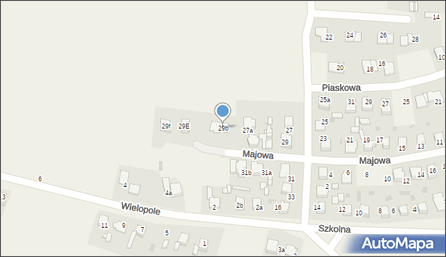 Pilchowice, Majowa, 29b, mapa Pilchowice