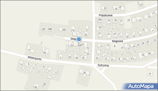 Pilchowice, Majowa, 31a, mapa Pilchowice