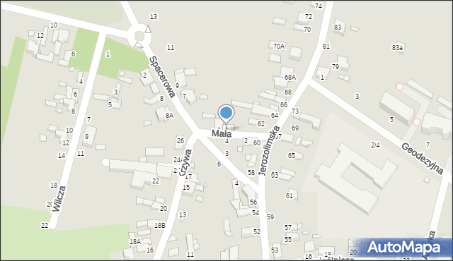 Piotrków Trybunalski, Mała, 3, mapa Piotrków Trybunalski