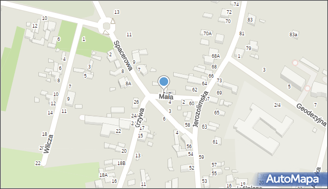 Piotrków Trybunalski, Mała, 5, mapa Piotrków Trybunalski