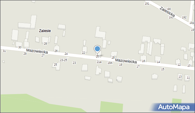 Piotrków Trybunalski, Mazowiecka, 20, mapa Piotrków Trybunalski