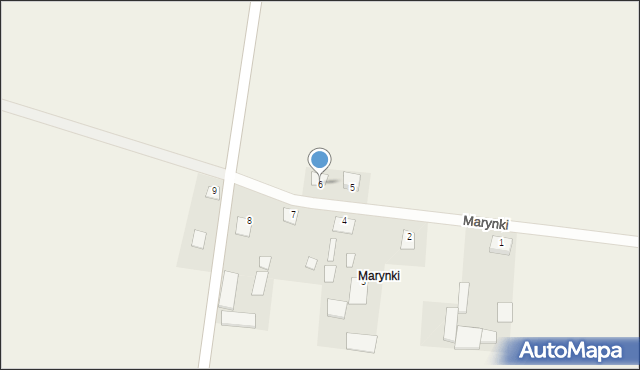 Platerów, Marynki, 6, mapa Platerów