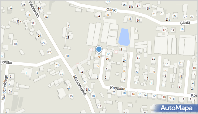 Pleszew, Makowskiego, 9, mapa Pleszew