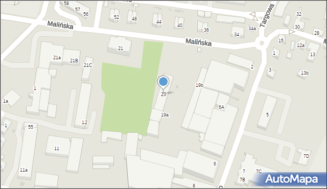 Pleszew, Malińska, 23, mapa Pleszew