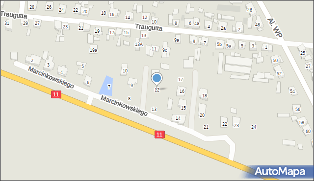 Pleszew, Marcinkowskiego Karola, 12, mapa Pleszew