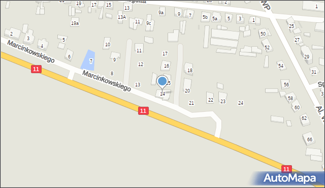 Pleszew, Marcinkowskiego Karola, 14, mapa Pleszew