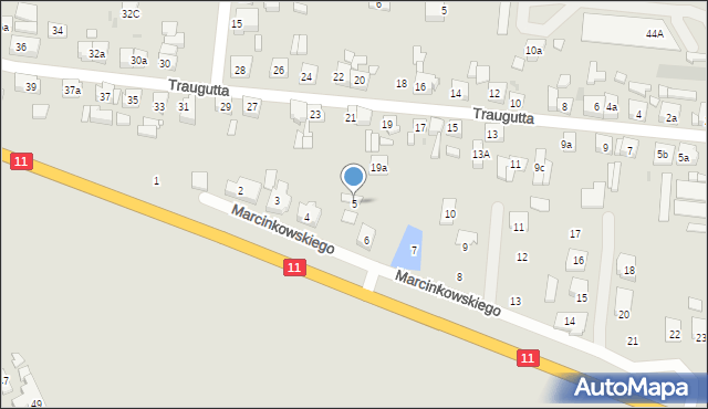 Pleszew, Marcinkowskiego Karola, 5, mapa Pleszew