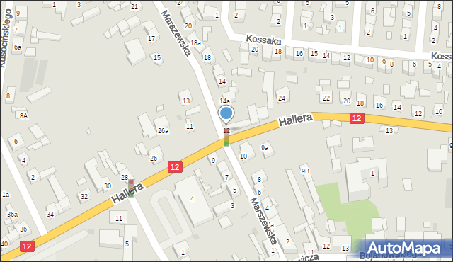 Pleszew, Marszewska, 12, mapa Pleszew