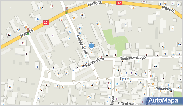 Pleszew, Marszewska, 2, mapa Pleszew