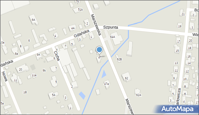 Pleszew, Marszewska, 47, mapa Pleszew