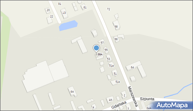 Pleszew, Marszewska, 55b, mapa Pleszew