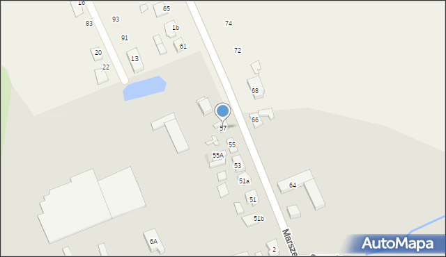 Pleszew, Marszewska, 57, mapa Pleszew