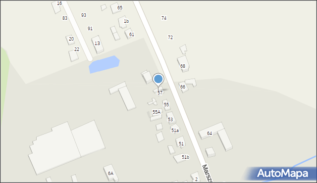Pleszew, Marszewska, 57a, mapa Pleszew