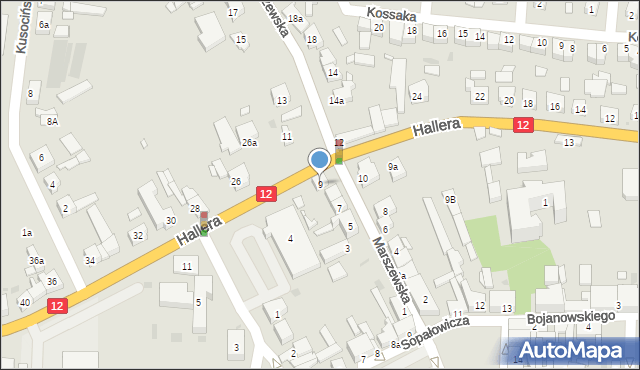 Pleszew, Marszewska, 9, mapa Pleszew