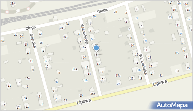 Płochocin, Mazowiecka, 9, mapa Płochocin