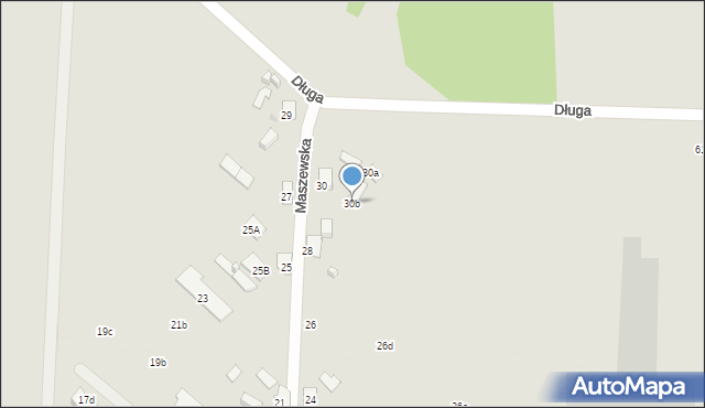 Płock, Maszewska, 30b, mapa Płock