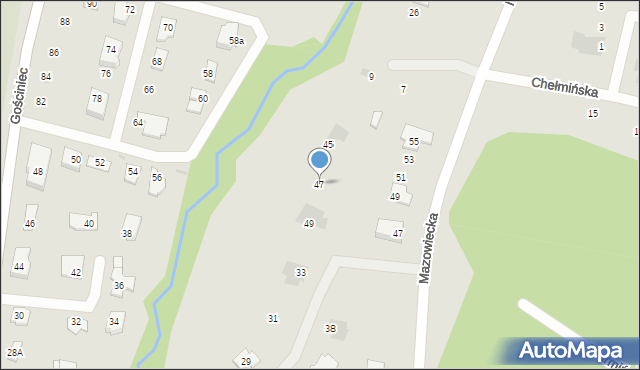 Płock, Małopolska, 47, mapa Płock