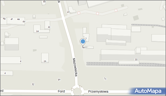 Płońsk, Mazowiecka, 7A, mapa Płońsk