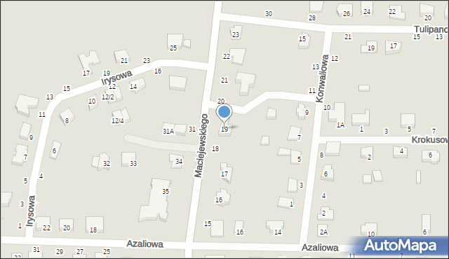 Pniewy, Maciejewskiego Mariana, ks., 19, mapa Pniewy