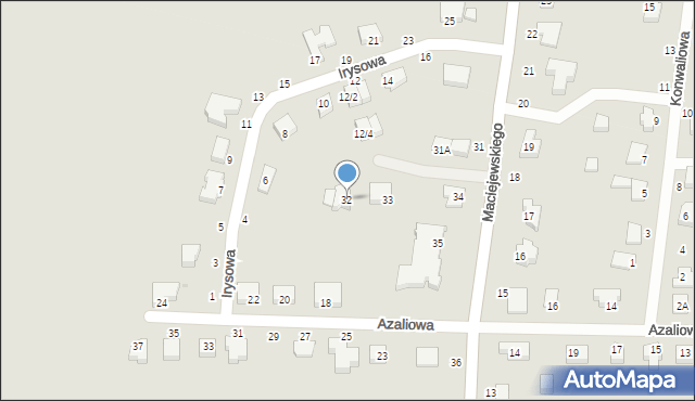 Pniewy, Maciejewskiego Mariana, ks., 32, mapa Pniewy