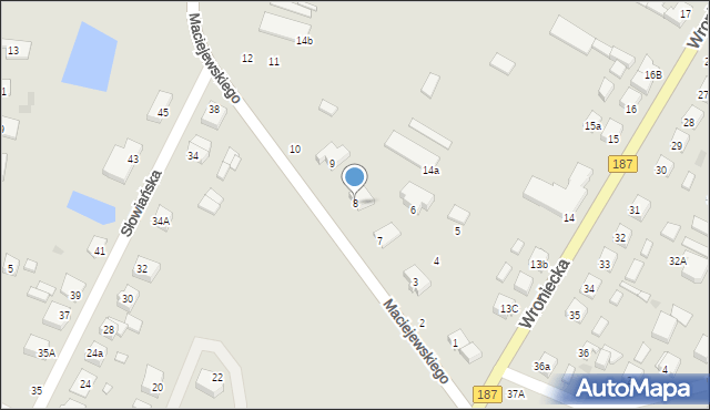 Pniewy, Maciejewskiego Mariana, ks., 8, mapa Pniewy