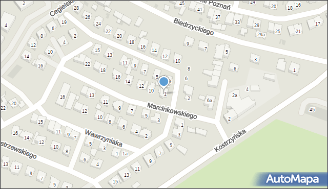 Pobiedziska, Marcinkowskiego Karola, 8, mapa Pobiedziska