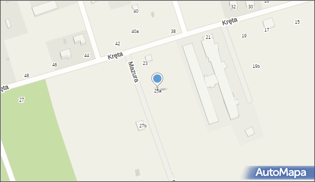 Podgórze, Mazura, 1, mapa Podgórze