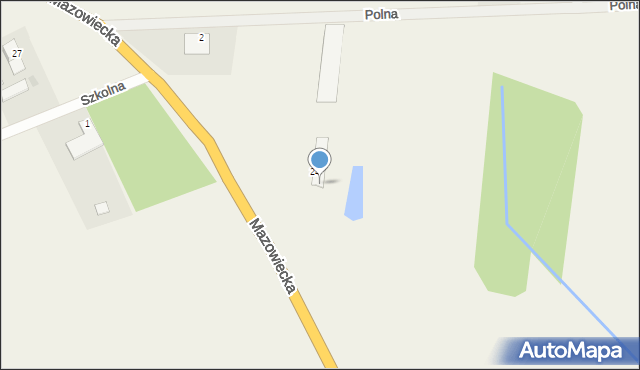 Podnieśno, Mazowiecka, 28, mapa Podnieśno