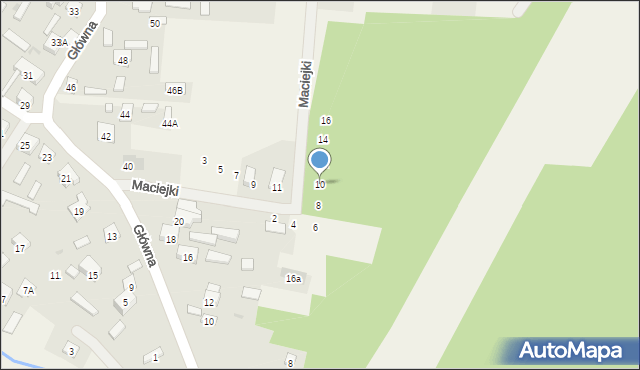 Pogorzel, Maciejki, 10, mapa Pogorzel