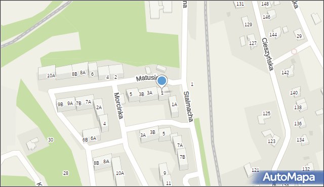 Pogwizdów, Matusiaka Klemensa, 1, mapa Pogwizdów