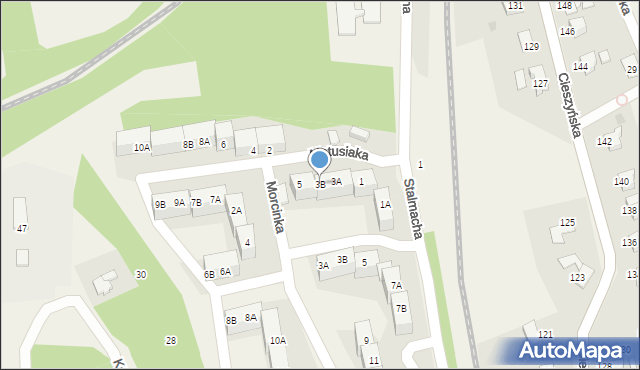 Pogwizdów, Matusiaka Klemensa, 3B, mapa Pogwizdów