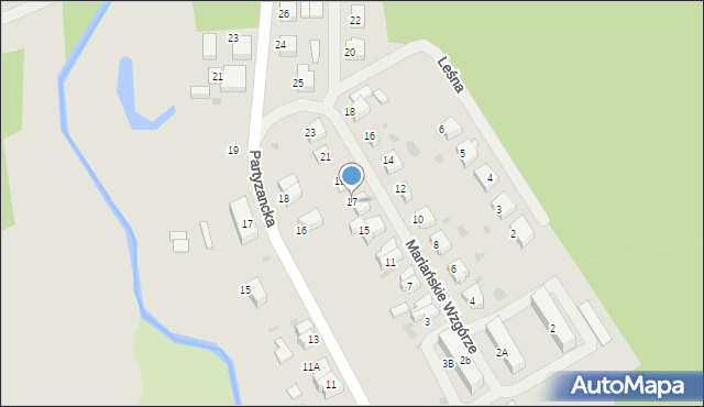 Polanów, Mariańskie Wzgórze, 17, mapa Polanów