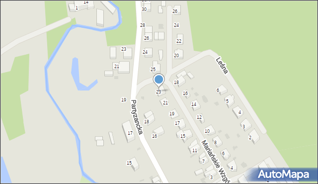 Polanów, Mariańskie Wzgórze, 23, mapa Polanów