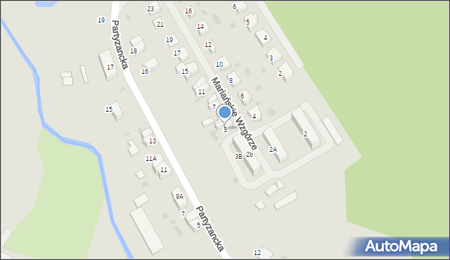 Polanów, Mariańskie Wzgórze, 3, mapa Polanów