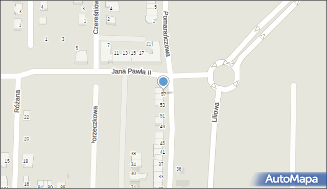Polkowice, Makowa, 57, mapa Polkowice